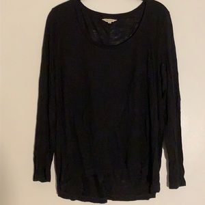 Large Madewell black long sleeved shirt